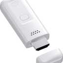 Wireless HDMI Display Dongle Adapter 2025, 1080P Plug & Play HDMI Extender Wireless Receiver for Smartphone/PC/Laptop to TV/Monitor/Projector, HD Streaming Video/Audio/File, Airplay & Miracast (White)