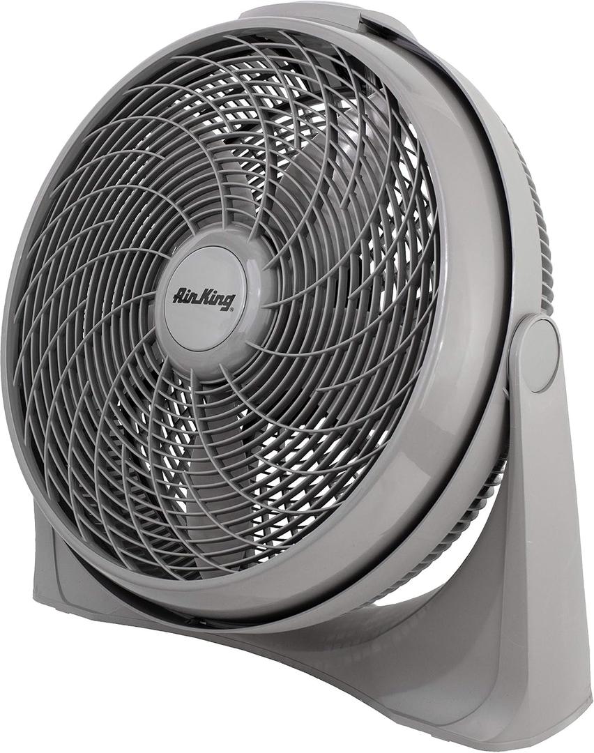 Air King 9500 20-Inch 3-Speed Commercial Grade Deluxe Pivot Fan with 2,390-CFM, 1/22-Horsepower, Grey Finish