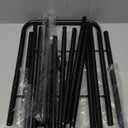 Shoe Rack 2 Tier Long Storage Organizer Wide Metal Shoe Shelf for Closet Entryway Black