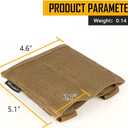IDOGEAR Molle Mag Pouch 9mm Double Pistol Magazine Pouches Tactical Elastic Mag Carrier for 9mm .40 S&W .45 ACP Magazines