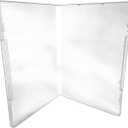 CheckOutStore Plastic Storage Cases - Clear Rubber Stamp Storage Cases, 1/2" Spine, 10 Pack