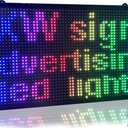 Big oversized clock/timer 27" x 8", led sign with large time for home, office, gym Large display clock with date, timer, countown, interval timer with remote controller