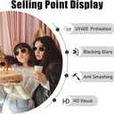 3/6/12/20 Pack Metallic Gold Sunglasses Bulk for Women Men Retro 90s Cheap Glasses for Party Supplies (Gold)