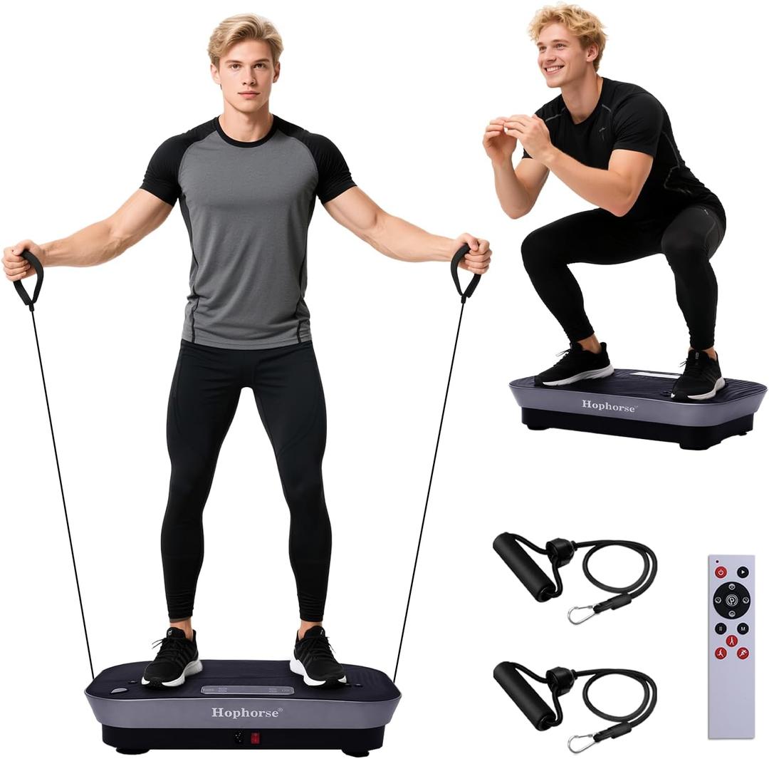 Vibration Plate Machine,180 Speeds Shake Plate for Lymphatic Drainage Weight Loss, Vibrating Fitness Platform 460LB Capacity Whole Body Workout with Bluetooth Home Exercise Gym Equipment for Women Men (Feather Silver)