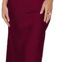 Phicia Satin V Neck Formal Midi Dresses for Women Wedding Guest | Silk,Spaghetti Strap,Elegant ,Floral Strap,Cocktail,Bridesmaid, Beach, Vacation,Party,Adjustable Straps,Graduation (Red, XL)