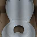 Quick Flip Toilet Seat with Built-in Potty & Splash Guard for Toddler Training, Slow Close - Jool Baby (Elongated)