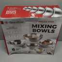 FineDine Stainless Steel Mixing Bowls Set, Dishwasher Safe, Up To 8 Quart Metal Mixing Bowls For Kitchen, Nesting, Large, Small, Big Food Prep, Cooking, Baking (6 Pack)