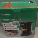 Tastyle Single Serve Coffee Maker, Iced and Hot Coffee Machine for K Cup & Grounds, Compact Design, 40oz Removable Water Reservoir, 6 to 24 Oz Brew Sizes, Fits 7.3" Travel Mug, Black