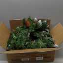 9 Feet Pre-Lit Christmas Garland, Mixed Pine Decorated with Frosted Berries, Pinecones, 50 LED with Timer, Battery Operated, for Mantle Staircase Indoor and Outdoor (Green White)