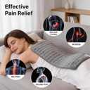 Heating Pad for Back, Neck, and Shoulder Pain Relief, Electric Heat Pad with 6 Heat Levels, Moist Heat Option, Auto Shut-Off, Birthday Christmas Gifts for Women Men Mom Dad Grandma, Gifts for her