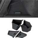 Custom Fit Trunk Storage Bins for Tesla Model Y Juniper 2025-2026 - Rear Cargo Organizer with Lids - TPE Waterproof & Odorless Car Interior Accessories
