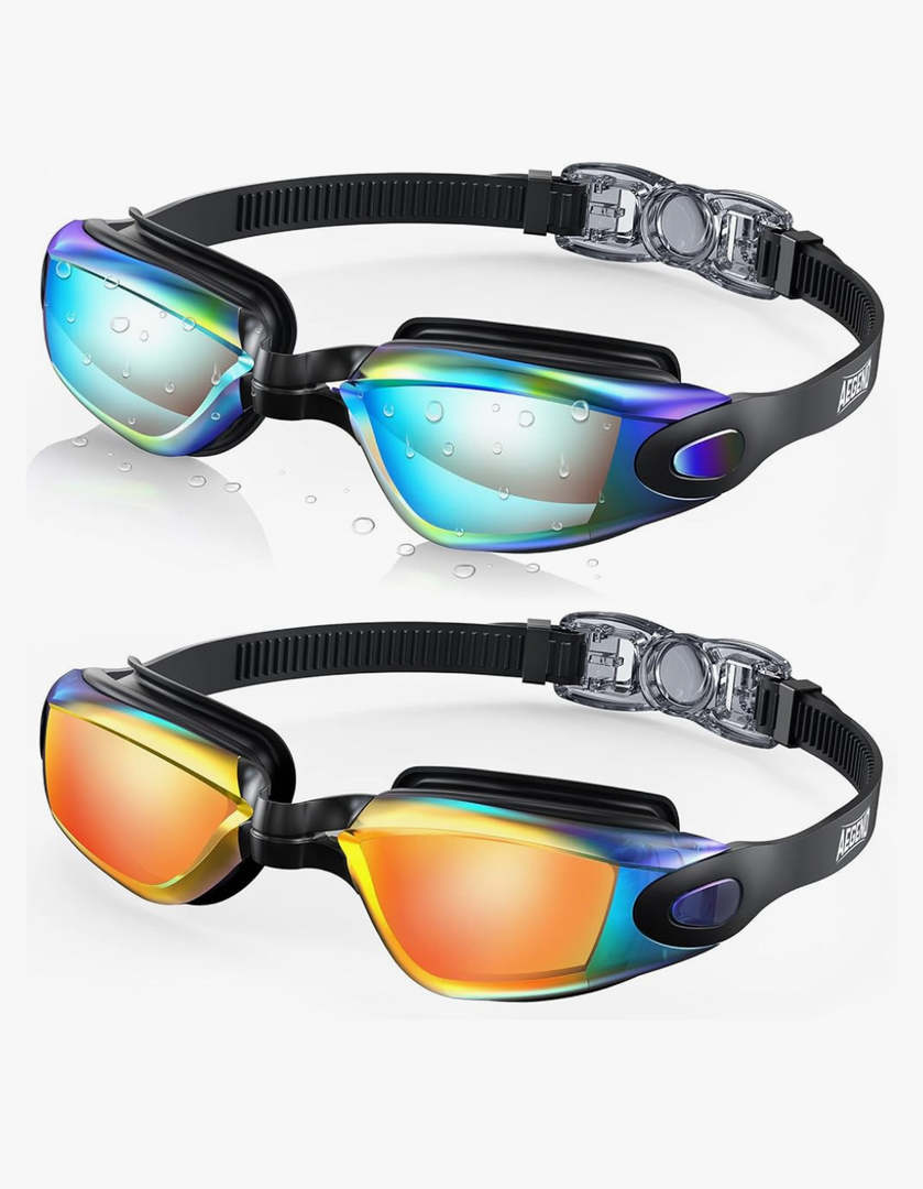 Aegend Swim Goggles, 2 Pack Swimming Goggles No Leaking Adult Men Women Youth