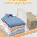 Shelf Dividers for Closet Organization, Portable Closet Shelf Divider, Closet Dividers for Shelves, Shelf Separators, Easy Access and Storage, Fits Wire Shelves and Wooden Boards 3pack