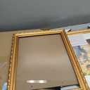 Splinterix 12x16 Gold Picture Frames Set of 2, Ornate Vintage 12 x 16 Photo Frames for Wall Decor or Tabletop Display, 16x12 Gold Frames with Real Glass, Display 8.5x11 Pictures with Mat or 12x16 without Mat for Antique Dco
