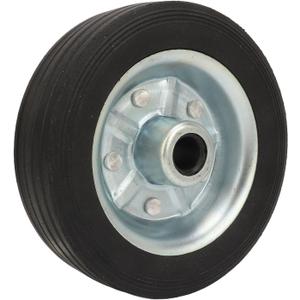 High Load Capacity 6 Inch Trailer Wheel, Stable Swivel Caster Wheels for Trailer Jack, Lawnmowers, Utility Carts - ABS Material - 1200 lbs Load Capacity (Rubber Clad Iron Wheel)