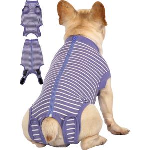 Dog Surgery Recovery Suit - After Spay, Abdominal Wounds Post Surgical Recovery, Anti Licking Breathable Dog Onesies for Small, Medium & Large Pet, Alternative Bandages Cone E-Collar (XL (Back length: 19.7"))