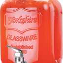 Glass Drink Dispenser 3.8L,Water Dispenser with Tap, Drink Dispenser for Party & Outdoor Use, Jug for Water, Juice,(BBQ, Picnic, Garden Party Essentials)