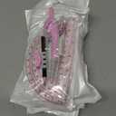 4 x Unjoo Compass for Geometry Set, 6 Inch Protractor, Clear Plastic (Pink)