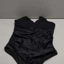 Blooming Jelly Women Smocked One Piece Swimsuits Tummy Control V Neck Slimming Bathing Suit Ruffle Swimming Suits 2026 (X-Large, Black)