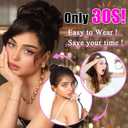 MORICA Messy Bun Hair Piece Large Wavy Curly Elastic Hair Bun Scrunchies Ponytail Extensions Synthetic Chignon Hairpieces for Women