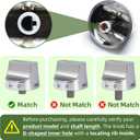 5PC W11620567 Range Control Knob Fits for Whirlpool KitchenAid Maytag Ranges W11620567 Control Knob Replaces 4981570 PS16745048 EAP16745048 FIX16745048