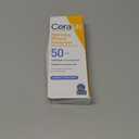 CeraVe 100% Mineral Sunscreen SPF 50, Face sunscreen With Zinc Oxide & Titanium Dioxide, Hyaluronic Acid + Niacinamide + Ceramides, Oil Free, Travel Size 2.5 oz