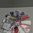 YEAHOME 4th of July Decorations Outdoor, 13.5" Blue Red White Windmill Wall Art for Fourth of July Decor, Stars and Stripes Patriotic Memorial Day Decorations