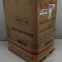 LOVMOR 6PCS Stanchion Post, Crowd Control Barriers, 5 ft Black Velvet Rope Red Carpet Ropes and Poles, Stainless Steel Gold Stanchions Used for Theaters, Parties, Wedding, Exhibition