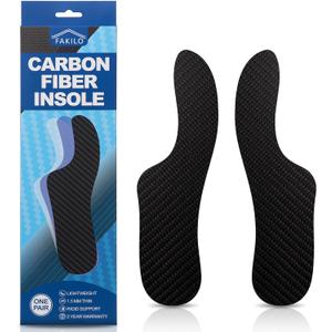 Carbon Fiber Insole Morton's Extension Orthotic, FAKILO 1 Pair Rigid Foot Support Insole Insert for Hallux Rigidus, Turf Toe, Hallux Limitus - 215 mm - Women's Size 6-6.5, Men's 5-5.5