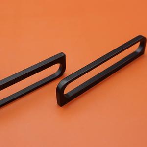3.75" Cool Black Cabinet Pulls Handles Matte Black Cabinet Pulls Modern Drawers Pulls for Kitchen Hardware(4, 3.75" Hole Centers)