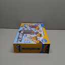 Construction Sandbox with Lid - 4 Vehicles with 1 Conveyor, 8 Castle Molds, 6 Figures & 3lbs Moldable Sand - Preschool Sensory Bin for Fine Motor Skills, Ages 3-6