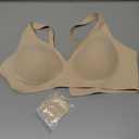 OEAK Women's Deep V Bras Wireless Comfortable Bra Supportive No Underwire Bras T-shirt Push Up Bralettes Plunge Seamless Bra Size M