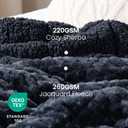 Drewin 20lbs Weighted Blanket Queen Size for Adults,Grey Blue, 60" x 80"