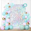 Sequin Shimmer Wall Backdrop: Glitter Wall Panel for Valentines Day, Wedding, Bridal Shower, Birthday, Bachelorette Party Decorations