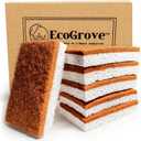 Loofah Sponges 100% All Natural BPA Free Loofah for Dishes, Face, Soap Making, Shower, Exfoliating Eco-Friendly Biodegradable 30 Pack Sponge (Wood Cellulose and Coconut Husk)