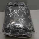 Bedsure King Comforter Set - Dark Grey Bed Set, 3 Pieces Cute Floral Bedding, 1 Soft Reversible Botanical Flowers Comforter and 2 Pillow Shams