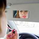 2 x Bling Car Hanging Ornament, Double-Sided Cross Crystal Rhinestone Vehicle Rear View Mirror Charm, Cute Diamond Rearview Mirror Pendant, Universal Auto Interior Accessories (Red)