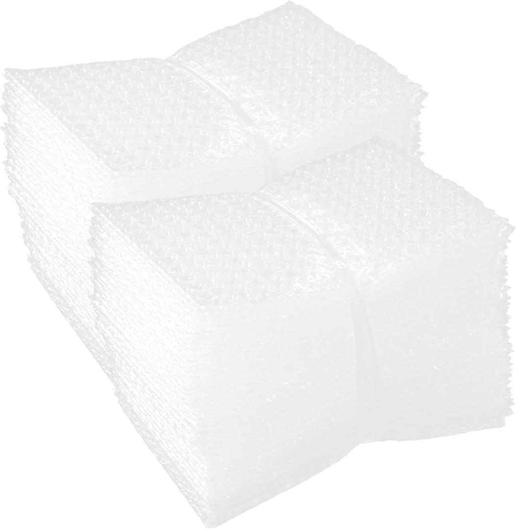 Bubble Pouches Wrap, Clear Not Self-Seal Bubble Out Bags with Double Walled Cushioning, Ideal for Packing, Shipping, Storage, Moving (100PCS-5x8Inches)
