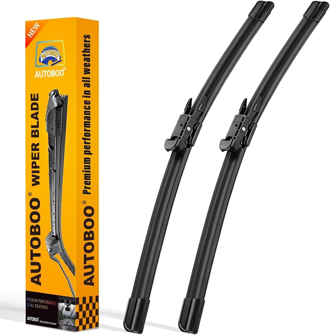 AUTOBOO 28"+28" Windshield Wipers Replacement for 2013-2019 Ford Escape 2015-2023 Edge 2012-2018 Focus 13-19 Fusion-Original Factory Quality (Pack of 2) (28"+28")