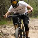Mountain Bike Shorts, Bicycle Shorts for Men, Water Repellent, M (Black)
