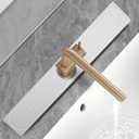 Stone Faucet Mat for Kitchen Sink, Diatomite Fast Drying Absorb Moisture Tray, Prevents Water Buildup, Durable Anti-slip Splash Guard Sink Protector (White, 23.7"x4")