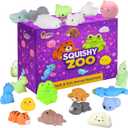 Nutty Toys Animal Squishies, 20 Soft & Cute Kawaii Fidgets | Top Classroom Prizes, Bulk Pinata & Easter Egg Fillers | Unique Gifts for Kids, Teens, Adults | Best Boys & Girls Valentines Day Idea 2026