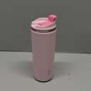 TOURIT 16 oz Insulated Stainless Steel Travel Mug with Lid, Leak-Proof Double-Wall Vacuum Tumbler, Reusable Coffee Cup - Pink