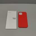 ORNARTO Compatible with iPhone 14 Case 6.1, Slim Liquid Silicone 3 Layers Full Phone Covered Soft Gel Rubber Case Protective Phone Cover 6.1 Inch-Red