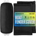 Fender Covers Marine 6" x 17.99" Heavy-Duty Polyester - Waterproof Boat Fender Covers,Noise-Reducing Boat Bumper Covers for Center Rope Tube Style Fenders, 2 Pack (Boat Fender Not Included)