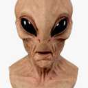Alien Mask - Realistic Latex Full Head Mask for Halloween, Carnival, Masquerade