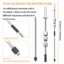 11 Piece Inner CV Axle Removal Tool, Heavy Duty Slide Hammer Puller Set, 63mm 48mm CV Joint Fork, Outer CV Joint Adapter and Steel Cable Adapter, Front Wheel Drive Axle Half Shaft Removal Tool Kit