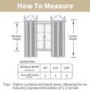 LAMIT Light Beige Linen Textured Curtains for Bedroom, Grommet Light Filtering Thick Burlap Natural Curtains Noise Reducing Window Treatment Drapes for Nursery/Kitchen, Set of 2 Panels, W42 x L54