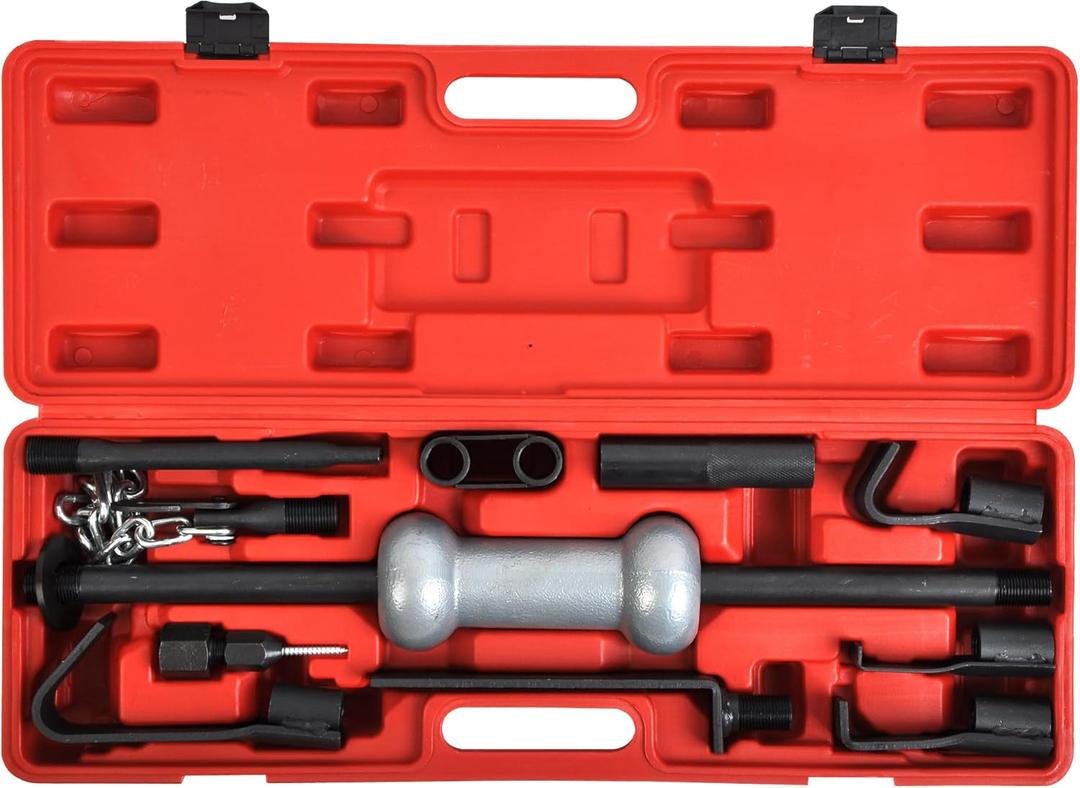 13pc Comprehensive 10Lb Dent Puller Slide Hammer Body Repair Garage Tool