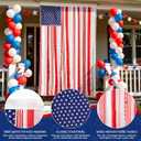 4th of July Decorations-Memorial Day Decor,4x2.3 Ft Rag American Flag Banner Fourth of July Independence Day Decorations USA Flag Bunting Outdoor Patriotic Vintage for Porch Indoor
